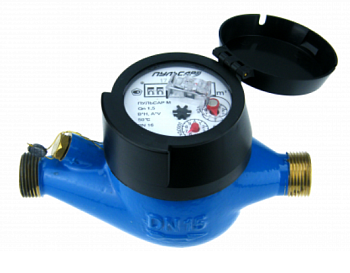 Счетчик д/воды 15 многоструйный Пульсар М Tmax=50C с визуальным считывателем